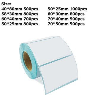 Various sizes Waterproof Sticker Label for Thermal Printer