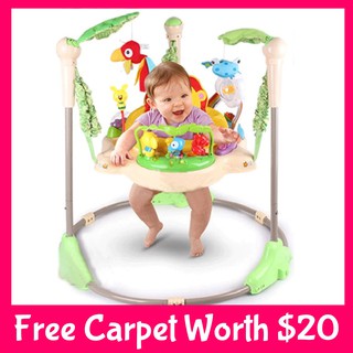 FREE CARPET+DOODLE BOARD TOY+DELIVERY Rainforest Jumperoo Baby Swing Kids Child Activity Education Toy Bouncer Walker