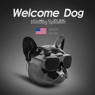 French Bulldog Bluetooth Speaker Subwoofer Wireless Small Sound Box Mini Cute High Volume Dog Audio