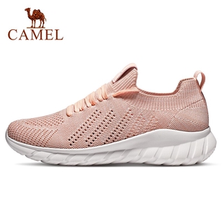CAMEL Women Sports Shoes Breathable Mesh Running Shoes Female Cushioning Casual Outdoor Shoes