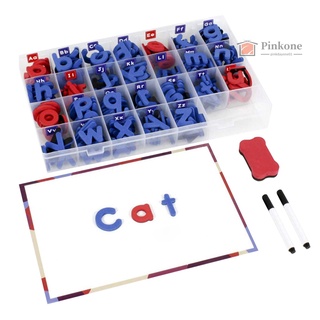 ※☆PK☞ Magnetic Letters Kit Alphabet Magnets Toy 238 Pcs ABC Foam Large Double-Side Magnet Board Pen Board Eraser & Storage Box Refridge Magnets for Preschool Kids Toddlers Learning Spelling Classroom Home Education