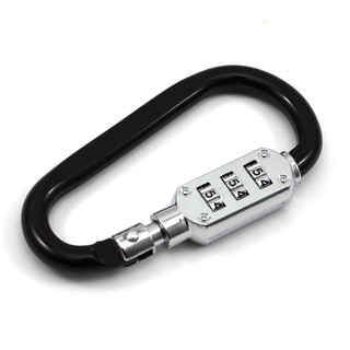 msy-Distinct Luggage Security Carabiner Lock 3 Dial Password Padlock Outdoor (1)