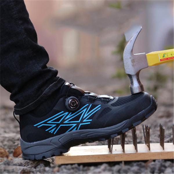 Men Steel Toe Bulletproof Safety Shoes Slip Resistant Outdoor Hiking Sneakers