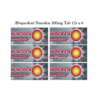 (Ibuprofen) Nurofen 200mg Tablet 12s x 6