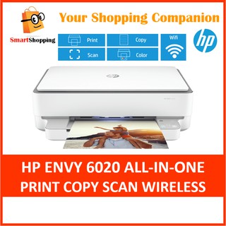 HP Printer Envy 6020 All In One Printer Print Scan Copy Wireless Print Anywhere Wifi Windows Mac 1 Year SG Warranty