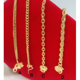 [Shop Malaysia] Cop916🔥Anklet 999.9 Gold Plated (Buy 5 Free 1) Rantai Kaki