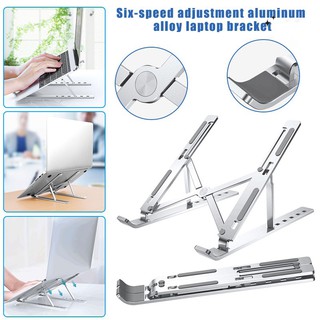 Notebook Stand Aluminum Alloy Foldable Multifunctional Laptop Stand, Multi-Angle Adjustment for Holding Laptops and Tablets