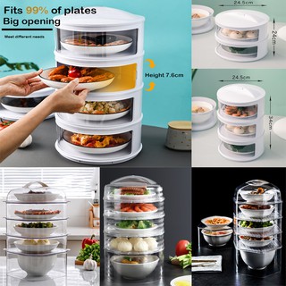 Anti-flies and Dust with sling door keep warm avoid cross-contamination transparent food cover saving space ready stock food Cover