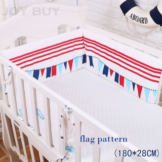 【joybuy】180*28CM Cute Cartoon Cotton Baby Bed Crib Protector Bumper for Crib