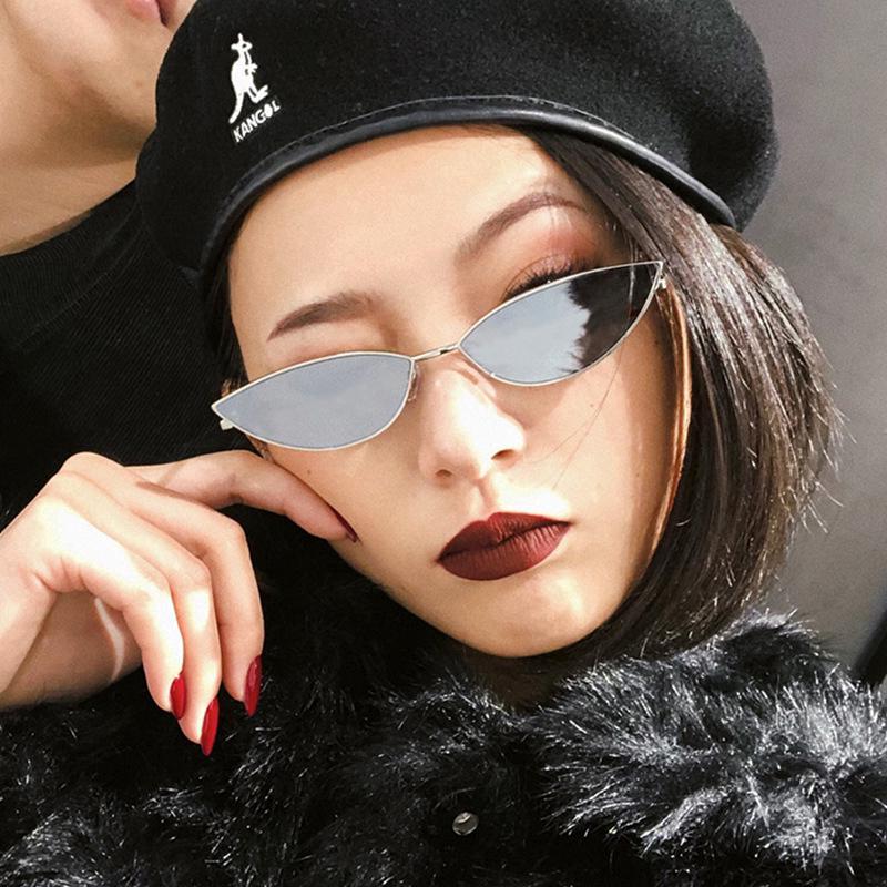 ❤READY STOCK❤Fashion Women Cat Eye Metal Sunglasses Brand Designer Coating Classic Vintage Su