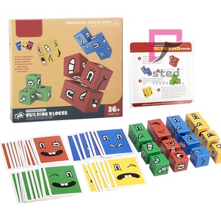 Fun Expression Puzzle Blocks Children's Educational Puzzles Logical Thinking Family Game