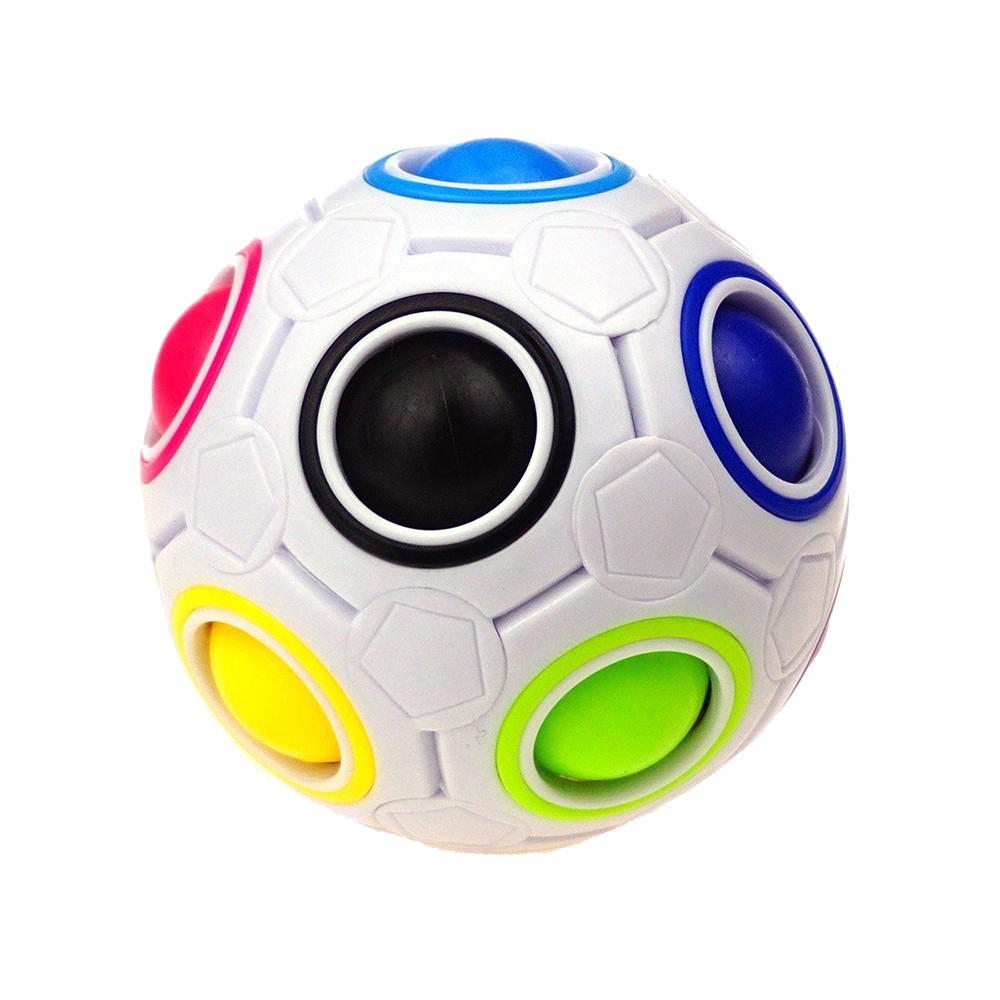 YJ Magic Rainbow Ball Cube 3D Puzzle Toy, Fidget Ball with Diameter 75mm