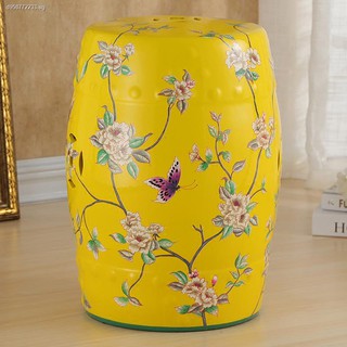 ๑◄✈Spot ceramic stool bench new Chinese style pottery drum and flowers birds archaize classical toilet