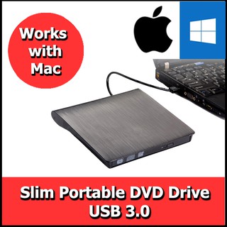 (SG STOCK!) Slim Portable External DVD Drive Laptop Mac PC DVD Pla