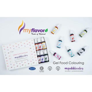 MyFlavor Gel Based Food Coloring 16 Set / Edible Food Colouring Set of 16