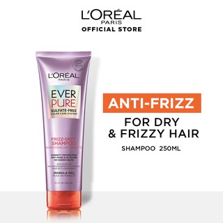 L'Oreal Paris EverPure Frizz-Defy Colour Protect Shampoo and Conditioner 250ml - For Frizzy & Coloured Hair