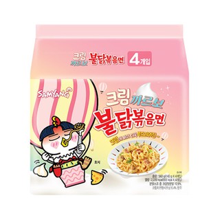 [SamYang]New Korean Cream Carbo Hot Spicy Noodle 140g x 4