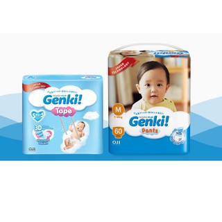 Genki Baby Diapers (Japan Technology) Tape & Pants Carton Deal!
