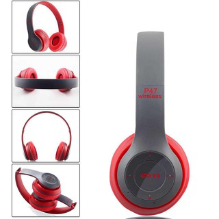 'IN Stock'1PC Bluetooth Headset Wireless Foldable Stereo Earphone Mic MP3 FM Headphone