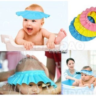 home Adjustable Shower cap protect Shampoo for baby Bathing bath waterproof caps hat bath robe baby walker tiger balm