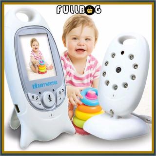 Fullbag VB601 Wireless Video Baby Monitor IR Night Vision Temperature Security Camera-EU Plug(White)