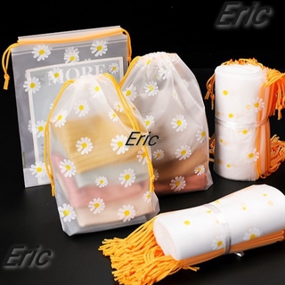 "Ericの Cosmetic Bag Drawstring Storage Baghousehold Items Shoe Storage Waterproof Travel Wedding BirthdayThicken Daisy Gift (1)