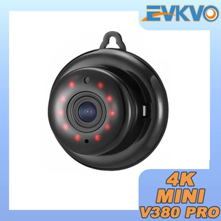 EVKVO - Mini Hidden SPY Camera - V380 PRO APP FHD 4K Wireless WIFI Mini IP Camera CCTV IR Night Vision Home Security Camera