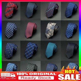 Hot Men\'s Grid Polka Dot Business Party Wedding Tie Necktie Father\'s Day Gift