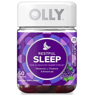 OLLY Restful Sleep Gummy Supplement with Melatonin & L-Theanine Chamomile 25 Day
