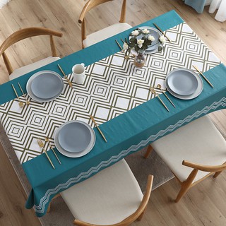 Kitchen Pvc Tablecloth Waterproof Oil-Proof Rectangular Coffee Table Cover Linen