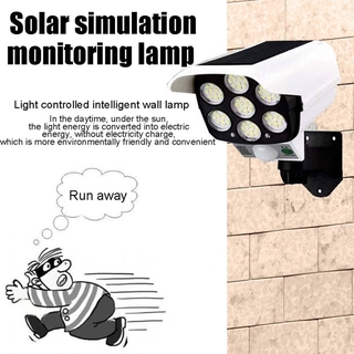 Hot Solar Simulation Monitor Anti-Thief Remote Control Fake Camera Sensor Street Light Wall Light With Remote