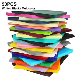 50Pcs Scrapbooking Thick Cardboard Paper Gift A4 Diy Party Wedding Handmade