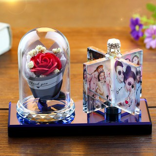 Photo Custom Crystal Photo Frame Personalize Printed Photo Album Square Picture Wedding Gift for Guests Souvenir Gift