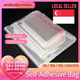 Clear OPP Self Adhesive Transparent Bag | Glossy Plastic Resealable Self-Sealing Packaging