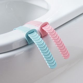 Portable Solid Color Toilet Seat Lifters Avoid Touching Toilet Seat Easy Clean