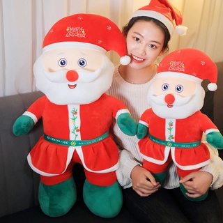 ☼✆▨[Can sing] Santa Claus doll plush toy cute doll accompany sleeping girl pillow gift