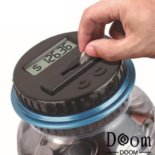 【🚚Fast】 Piggy Bank Counter Coin Electronic Digital LCD Counting Money Saving Box Jar For USD EURO GBP 【Doom】