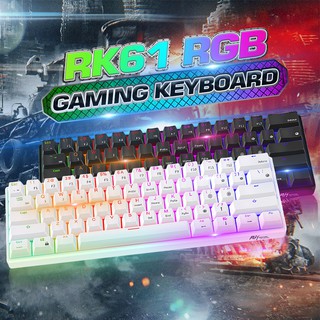 61 Keys Wired bluetooth Dual Mode 60% RGB LED Backlit Mechanical Gaming Keyboard