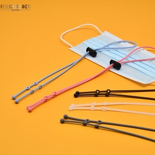 {ready} Silicone Mask Hanging Rope Face Mask Lanyard Mask Holder Adjustable Traceless Ear Hanging Rope DELI