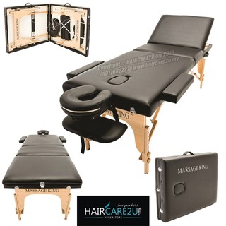 [Shop Malaysia] Massage King Portable Wooden Backrest Adjustable Folding Bed Table