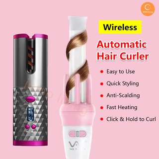 💖Premium Quality Guarantee💖 Auto Wireless Portable Ceramic Hair Curler USB Hair Straightener