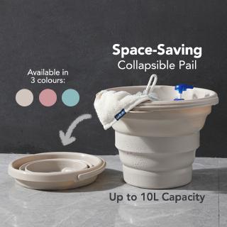 Space Saving Multi-Purpose Collapsible Pail 31.5cm (Up to 10L capacity)/Collapsible bucket