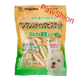 [DoggyMan] Bowwow Stick Biscuits Milk & Vegetables 180g