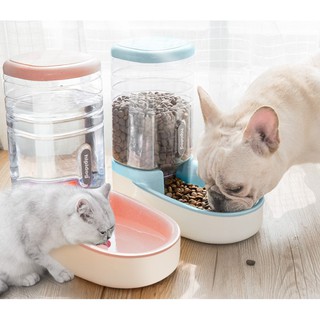 [SG SELLER] Pet Food and Water Feeder Automatic Dispensing Feeding Bowl for Cats and Dogs