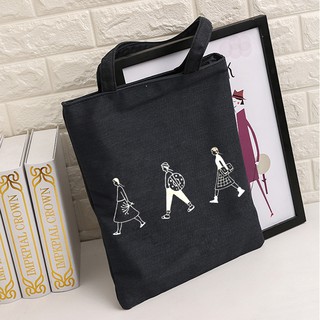 Korean handbag simple printing big shopping bag