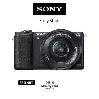 Sony Singapore ILCE-5100L/ A5100L Alpha E-Mount Camera With APS-C Sensor + SELP1650 Lens Kit