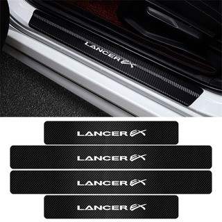 New upgrade Mitsubishi Lancer EX 3D Carbon Fiber Car Door Sill Pedal Protector Sticker