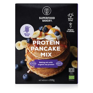 Superfood Bakery Vegan Plant Power Organic Protein Pancake Mix Gluten Free 200g