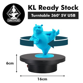 [Shop Malaysia] USB Rotating Turntable 360 Degree 5V / Battery for Resin UV Curing Display Stand Showcase 3D Printed Model