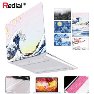 Macbook Case Print Plastic Hard Shell Cover Air Pro 11 13 15 inch Retina Touch Bar Keyboard Skin Screen Protector